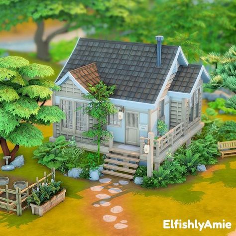 Micro Sims 4 House, Sims 4 Japanese Bathroom, Sims 4 Tiny Living House, Sims4 Japanese House, Ts4 Japanese House, Sims 4 Mount Komorebi House, Snowy Escape House Sims 4, Sims4 Tiny House, Sims 4 Micro House