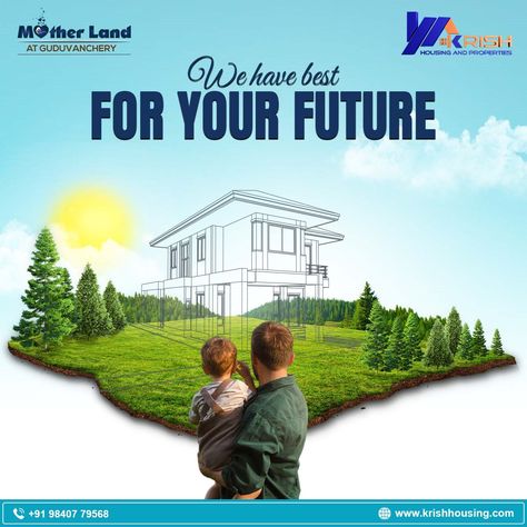 Explore Mother Land at Guduvanchery with us—we have the best plans for your future! 🌼  🏡 Get your ideal property and create the future you've always wanted. Mother Land provides the ideal environment for a happy and prosperous existence, complete with first-rate amenities and a superb location. Prepared to make a future investment?  Book Now: +91 89259 54814 / +91 89259 54813 Website: www.krishhousing.com Property Design Social Media, Luxury Advertising, Property Ad, Digital Ads, Digital Advertising Design, Real Estate Advertising, Real Estate Marketing Design, Merry Christmas Message, Dry Skin On Face