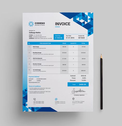 Features of Invoice Template - Color Versions - A4 Paper Size With Bleeds - Quick and easy to customize templates - Change Customize easily in MS WORD, PSD & Illustrator - Professional and A4 Paper Size, Template Color, Invoice Template Word, Stationery Templates, Template Word, Invoice Template, A4 Paper, Ms Word, Paper Size