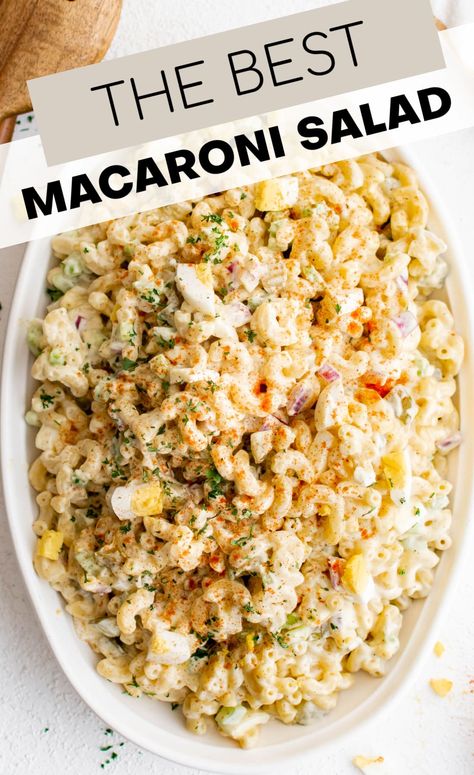 Macaroni Dill Salad, Angel Hair Side Dish, Red White And Blue Pasta Salad, Jamaican Macaroni Salad, Mayo Based Pasta Salad, Cold Pasta Salad Recipes With Mayo, Hellmans Macaroni Salad Recipe, Macronie Salad Recipe Easy, Pasta Salad Recipe Mayo