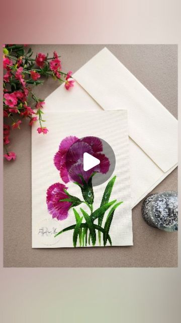 171K views · 2.6K likes | Renjitha Anoop on Instagram: "💫✨️ Painting flowers✨️💫REPOST 💫✨️ Satisfying brush strokes. Paint with me some flowers using simple bold strokes.Double Tap ❤️ if you like my creation ♥️, share your thoughts in the comment box. Save it for later 🫶

Materials:
Cardstock paper 
ACRYLIC 
ROUND brush 6 or 4
Liner Brush 

#reelsinstagram #reelsvideos❤️ #viralreelsvideo❤️ #happymorning #incredible #satisfying #oilpainting #daisy  #reelspaintingvideos #art #renjithaanoop #beautifullday #daisyfield #instagood #dailyart #reelsvideo #viralreels #trendingnow #reelstrendingvideo #instafollowme #followersforfollowers #paint #artvideos #lovenature💚 #flowerillustration #reelsdailypost😍 #trendingtopic #instafamily #reelsi̇nstagram" Card Painting Ideas Acrylic, Q Tip Art, Paint With Me, Daisy Field, Liner Brush, Instagram Painting, Round Brush, Watercolor Ideas, Happy Morning