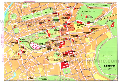 Map of Edinburgh Attractions | PlanetWare-Printable Scotland Tourist Attractions, Edinburgh Map, Copenhagen Map, Day Trips From Edinburgh, Scotland Travel Guide, London Tourist, Scotland Map, Scotland Tours, Kindergarten Art Projects