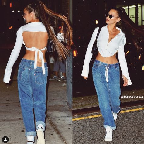 White Backless Top Outfit, Backless Shirt Outfit, Woman Gesture, Backless Top Outfit, White Crop Top Outfit, Different Pants, White Tops Outfit, Cropped White Shirt, Backless Shirt