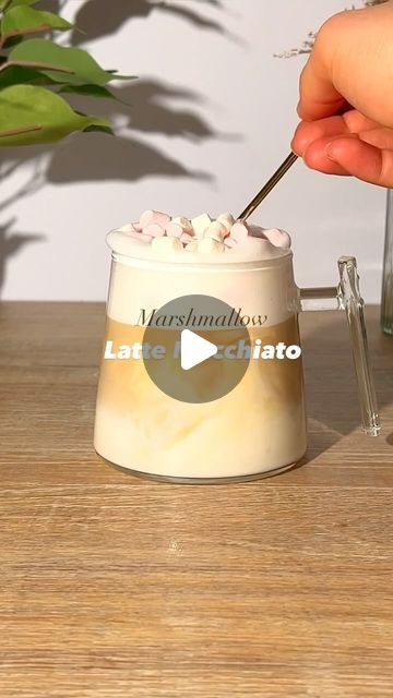 Coffee Recipes & more on Instagram: "Marshmallow Macchiato 🩷🍬 Recipe 👇🏼
.
Recipe:
- add a cup of marshmallows to your glass 
- froth those up with 120ml / 4 oz hot milk of your choice 
- pour trough a double shot of espresso 
- garnish your macchiato with little marshmallows 
.
That’s it. Enjoy! 😁
.
.
.
#hotcoffee #coffeerecipe #homecafe #marshmallow" Marshmallow Coffee, Macchiato Recipe, Shot Of Espresso, Bakery Food, Food Trailer, Double Shot, Coffee Recipes, Marshmallows, Hot Coffee