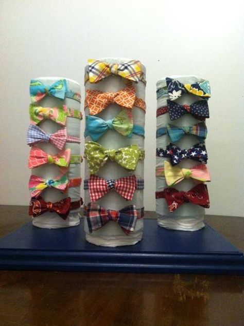 Many Bow Ties on Display by Phi Ties Bow Tie Display, Pet Store Display, Craft Market Display, Dog Grooming Shop, Belt Display, Grooming Shop, Dog Business, Craft Fair Displays, Red Geraniums