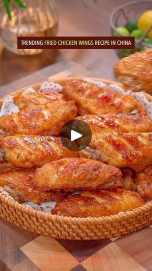 Fried Chicken Wings Recipe, Chicken Wing Recipes Fried, Chicken Wings Recipe, Chinese Cooking Recipes, Fried Chicken Wings, Wings Recipe, Rotisserie Chicken Recipes, Fried Chicken Recipes, Dinner Appetizers