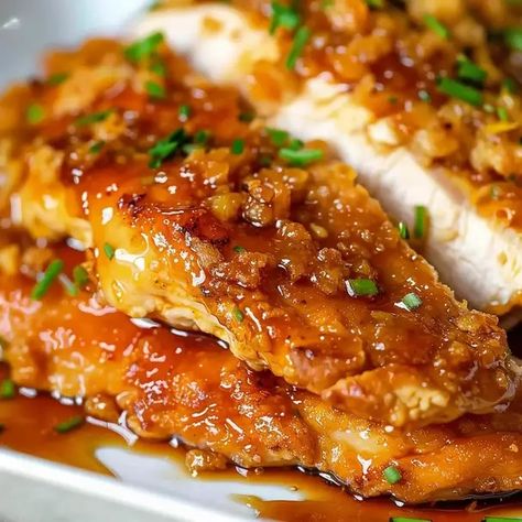 Double Crunch Honey Garlic Chicken Breasts Crunchy Honey Garlic Chicken, Maple Glazed Chicken Bites, Honey Crusted Chicken, Double Crunch Honey Garlic Chicken, Chicken Breast Meals, Crispy Honey Garlic Chicken, Single Meals, Garlic Chicken Breast Recipes, Double Crunch