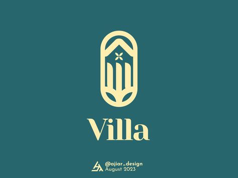 Villa Logo by Aji AR Villa Logo, Typography, Logo Design, Villa, Branding, ? Logo, Quick Saves, Design