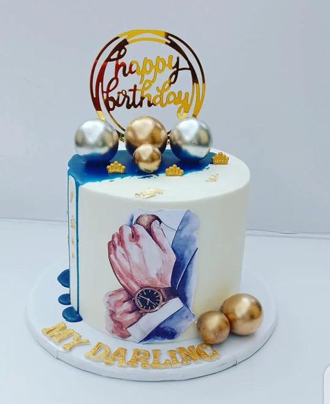 Advocate Cake Ideas, Men Birthday Cake Design, Cake Designs For Husband Birthday, Simple Birthday Cake For Men, Cake For Husband Birthday, Cake Topper For Men, Happy Birthday Mom Cake, Cake Samples, Anniversary Cake With Photo