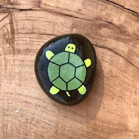 Laura on Instagram: "🐢#paintedrocks #paintedrocksofinstagram #rockpainting #rockart #turtle" Painted Turtles On Rocks, Paint Turtle On Rock, Rock Painting Ideas Turtles, Stone Painting Turtle, Turtle Rock Painting Ideas Easy, Cute Animal Painted Rocks, Rock Turtles Painted, Rock Painting Turtles, Animal Rock Art