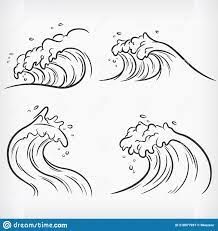 Croquis, Ocean Wave Drawing, Waves Sketch, Wave Outline, Beach Sketches, Ocean Drawing, Sea Drawing, Wave Drawing, Beach Drawing