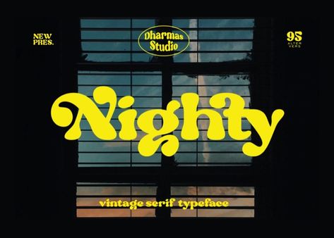 Nighty Nighty, Typographie Logo, Alfabet Font, Inspiration Typographie, Visuell Identitet, Fonts For Designers, Font Serif, Free Fonts For Designers, Desain Buklet