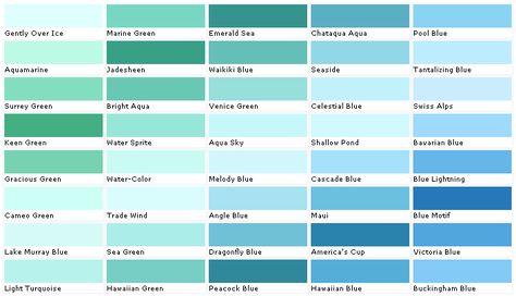 Aquamarine Color | ... Chip, Sample, Swatch, Palette, Color Charts - Exterior, Interior Wall House Paints, Window Bathroom, Iridescent Summer, Paint Bedroom, Paint Charts, Aqua Paint, Paint Color Wheel, Paint Color Chart, Teal Paint