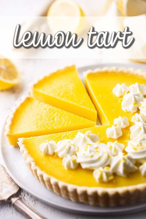 Lemon Tart Filling, Lemon Tart Decoration, Shortbread Tart Crust Recipe, Lemon Tarts, Small Lemon Tarts, Lemon Tarts Mini Shortbread Crust, Lemon Curd Shortbread Tart, Lemon Tart With Shortbread Crust, Healthy Lemon Tart