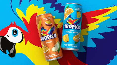 Tropico Unveils New Visual Identity and Packaging for Gen Z Audience - World Brand Design Society Plant Kitchen, Drinks Brands, Paris Summer, Dirty Martini, Fruit Drinks, Beverage Packaging, Gen Z, Summer Olympics, Digital Graphics