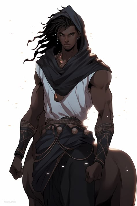 Source: Midjourney & Photoshop Male Centaur Fantasy Art, Dnd Centaur Art, African Centaur, Male Centaur Character Design, Centaur Oc Male, Centaur Concept Art, Centaur Character Art, Centaur Anime, Humanoid Fantasy Races