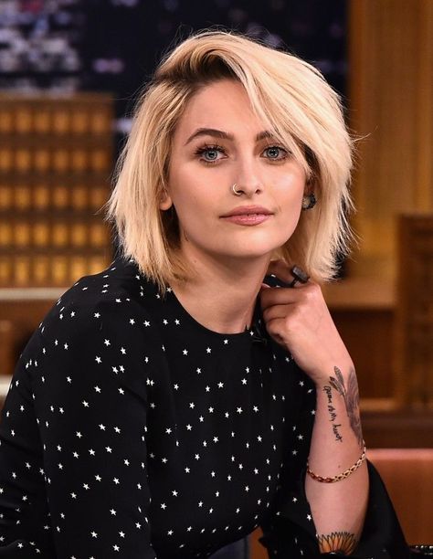 Paris Jackson and Selena Gomez Make Our List of Best Beauty Looks: As proof, we’ve rounded up the best beauty looks from the week—some super fancy, some super easy—and explained exactly why they work. Read on to see our picks, then check out the hairstyle every star in Hollywood is loving at the moment. -- Paris Jackson. | Coveteur.com Rock Chick Hair, Blanket Jackson, Bleach Blonde Hair, Rock Chick, Paris Jackson, Bleach Blonde, Jimmy Fallon, March 20, Cara Delevingne