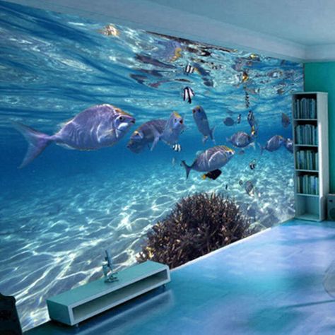 3D Wallpaper Cartoon Creative Submarine World Marine Life Mural Kids Bedroom Aquarium Living Room Backdrop Wall Paper Home Decor Modern Wallpaper Bedroom, 3d Wallpaper Cartoon, Wallpaper Walls Bedroom, 3d Wallpaper For Bedroom, Custom Photo Wallpaper, Wall Mural Decals, Ceiling Murals, Floor Murals, 3d Wall Murals