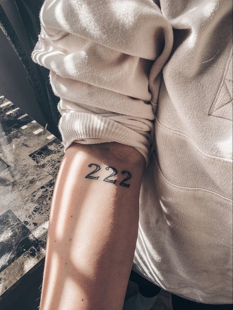 Number Tattoo Forearm, Small Tattoos Black, Angel Number Tattoo, Tattoos Black, Number Tattoo, Date Tattoos, Number Tattoos, Fine Line Tattoo, Line Tattoo