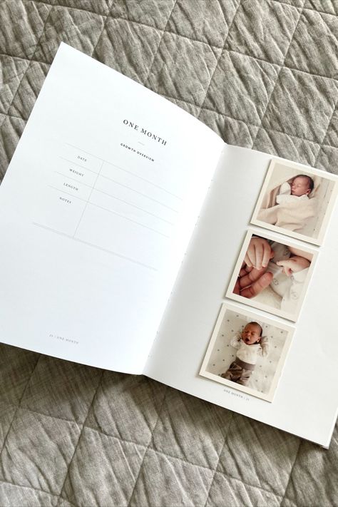 Baby Record Book Ideas, Newborn Scrapbook Ideas, Baby Scrapbook Ideas, Baby Book Ideas, Birthday Funny Quotes, Scrapbook Baby Book Ideas, Memory Book Cover, Journal Minimal, Baby Journal Book