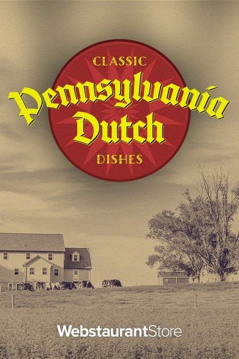 A black and white background of an Amish farm with "Classic Pennsylvania Dutch Dishes" written. Dutch Dishes, Dutch Desserts, Appalachian Recipes, Best Coleslaw Recipe, Pennsylvania Dutch Recipes, Mennonite Recipes, New Air Fryer Recipes, Pennsylvania Dutch Country, Traditional Dishes