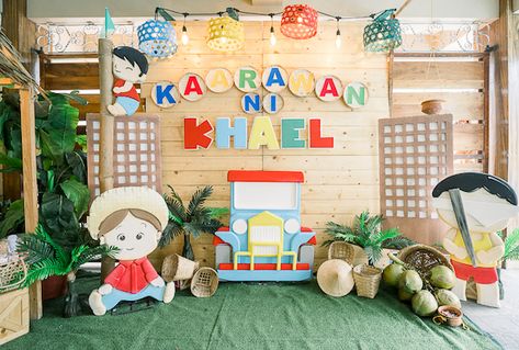 Khael's Barrio Fiesta Party | Philippines Mommy Family Blog Pinoy Birthday Party Ideas, Fiesta Theme Party Filipino Backdrop, Pista Sa Nayon Themed Party, Barrio Fiesta Theme Party, Pinoy Fiesta Theme Party, Filipino Themed Birthday Party, Filipino Fiesta Party Theme, Barrio Fiesta Filipino Theme, Fiesta Theme Party Filipino