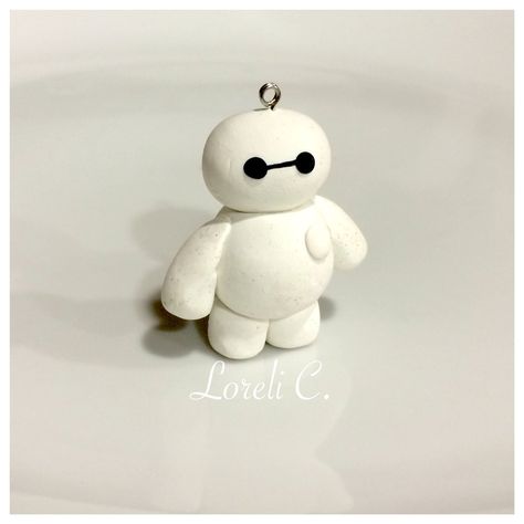 Baymax ❤️ Baymax Clay, Baymax Art, Clay Bear, Clay Crafts For Kids, Clay Keychain, Cute Polymer Clay, Baymax, Cute Clay, Quilling Designs