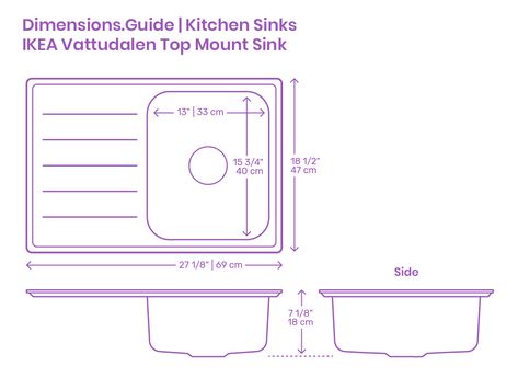 Kitchen Sink Dimensions, Sink Drawing, Sink Dimension, Architecture Symbols, Kitchen Island With Sink, Human Dimension, Sink In Island, Architecture Design Process, Top Mount Kitchen Sink