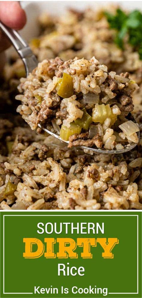 Texas Dirty Rice, Dirt Rice Recipes, Chicken Gizzard And Rice Recipe, Jail House Rice, Dirty Rice Seasoning Recipe, Southern Dirty Rice Recipe, How To Make Dirty Rice, Dirty Rice Seasoning, Dirty Rice With Chicken Livers