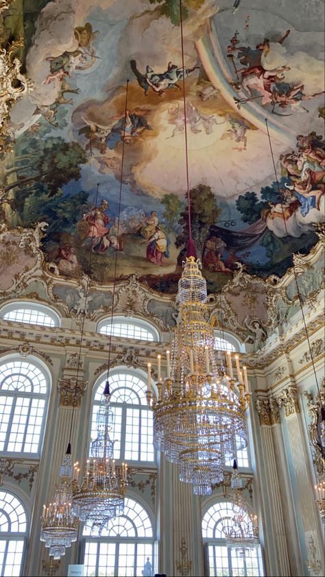 Munich Germany Aesthetic, Ballroom Aesthetic, Germany Aesthetic, Germany Munich, Castle Aesthetic, Baroque Architecture, History Art, Munich Germany, Art Architecture