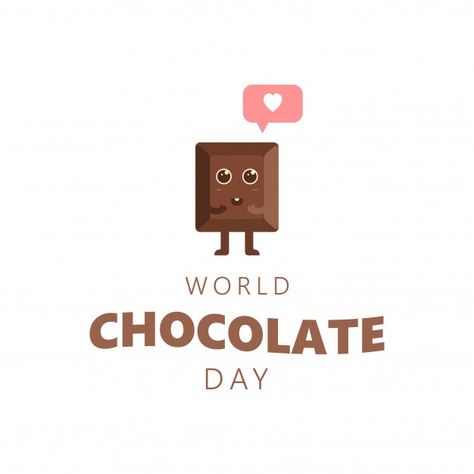 Happy chocolate day cute cartoon love | Premium Vector #Freepik #vector #abstract #love #cartoon #world World Chocolate Day, Happy Chocolate Day, Abstract Love, Love Cartoon, Doodle Background, Valentines Day Chocolates, Valentines Couple, Cartoon Cake, Candy Theme