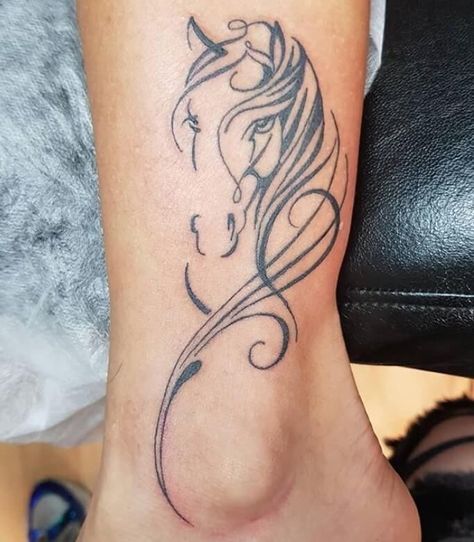 Cowgirl Tattoos For Women, Horses Tattoo Ideas, Horse Sleeve Tattoo, Unicorn Tattoos For Women, Horse Tatoos Ideas, Horse Tattoos For Women, Horse Tattoo Ideas For Women, Horse Outline Tattoo, Horse Henna