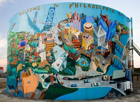 Philly Art Scene, a guide to the best art attractions in Philadelphia, from the coolest museum exhibits to pop-up art galleries, offbeat art gardens. Philadelphia Murals, Philly Art, Philadelphia Street, Decay Art, Street Art Mural, Philadelphia Usa, Philadelphia Art, Street Art News, Sidewalk Art