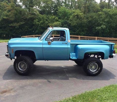 1985 Chevy Truck, Vintage Chevy Trucks, Chevy Stepside, Chevy 4x4, Vintage Chevy, Muscle Truck, Pick Up Trucks, Chevy Pickup Trucks, Square Body