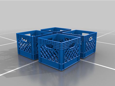 This object was made in Tinkercad. Edit it online https://www.tinkercad.com/things/8Tl12KRj4uL Mini Container, Camping Box, Pvc Projects, Milk Crate, Mini Milk, 3d Printing Diy, Milk Crates, Etsy Ideas, Laser Printer