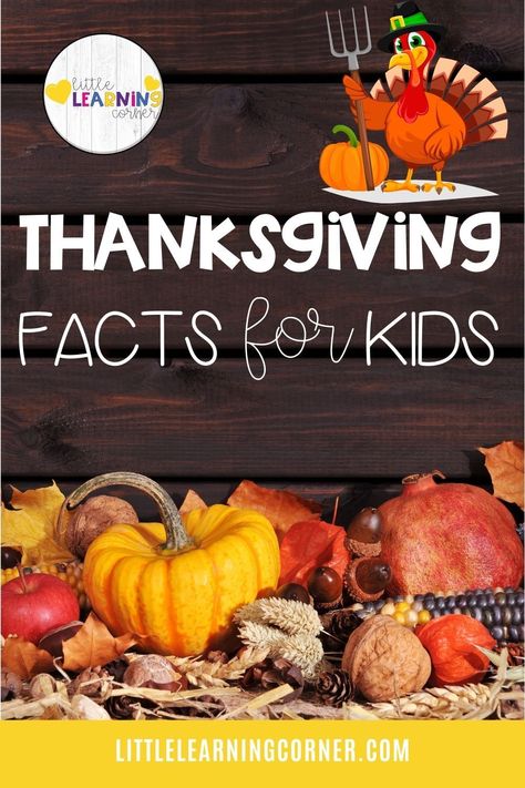 Share these fun Thanksgiving facts for kids with your children and family. Learn about the history of Thanksgiving and... #thanksgiving #factsforkids Teaching Kids About Thanksgiving, Story Of Thanksgiving For Kids, Thanksgiving History For Kindergarten, Thanksgiving Facts For Kids, History Of Thanksgiving For Kids, Thanksgiving History For Kids, Thanksgiving Lessons For Kids Church, Thanksgiving Lessons For Kids, Thanksgiving Videos For Kids