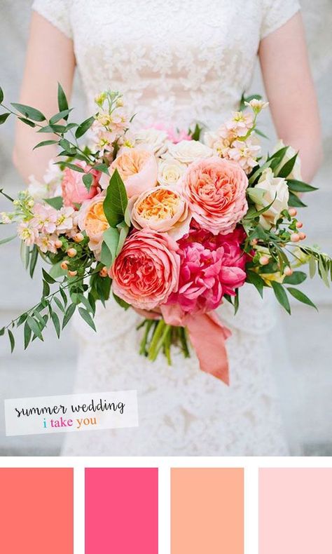 peach pink summer wedding colours | itakeyou.co.uk #weddingtrends #weddingreception #weddingflowers #wedding2019 #coral #livingcoral Peach Beach, Summer Bridesmaids, Wedding Color Combinations, Summer Bridesmaid Dresses, Summer Wedding Colors, Wedding Inspiration Summer, Coral Wedding, Pink Wedding Flowers, Peach Wedding