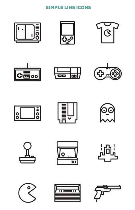 Retro Games on Behance Retro Games Art, Computer Tattoo, Games Tattoo, Gamer Tattoos, Retro Tattoos, Retro Gaming Art, Gaming Tattoo, Games Art, Line Work Tattoo