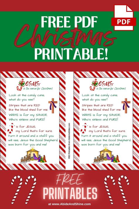 Christian Candy Cane Story, Candy Cane For Jesus, The Legend Of The Candy Cane Printable, Jesus Candy Cane Poem, Meaning Of Candy Cane Free Printable, Story Of The Candy Cane Printable, Candy Cane Legend Free Printable, Candy Cane Meaning Printable, Candy Cane Poem About Jesus