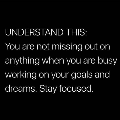 Very True. Stay focused on your goals and dreams. Goal Quotes, Focus On Your Goals, Positive Self Affirmations, Self Quotes, Deep Thought Quotes, What’s Going On, Stay Focused, Real Quotes, Fact Quotes