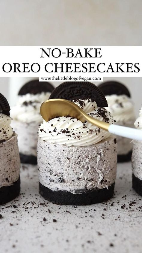 Oreo Desserts, Oreo Dessert Recipes, No Bake Oreo Cheesecake, Resipi Kek, Oreo Recipes, Oreo Dessert, Easy Baking Recipes Desserts, Läcker Mat, Tasty Baking