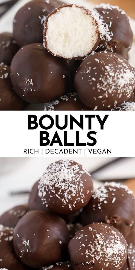 Coconut Chocolate Protein Balls, Coconut Chocolate Balls Recipe Healthy, Bounty Balls Recipe, Vegan Coconut Balls, Desserts For Dieting, Coconut Chocolate Balls Recipe, Infant Dinner Ideas, Coconut Healthy Recipes, Healthy Coconut Recipes