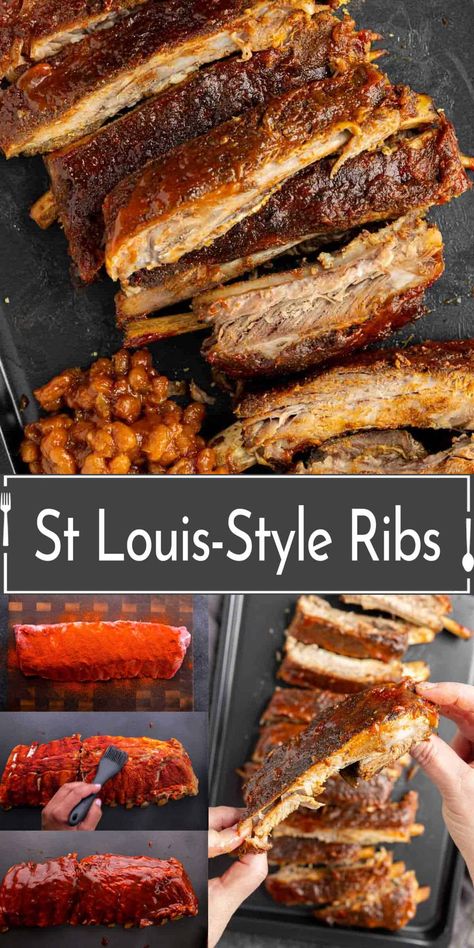 Whether you're a BBQ aficionado or a newcomer eager to explore the world of slow-cooked delights, we're going to show you the secrets behind perfectly cooked St. Louis-style ribs you can make any time of the year. Memphis Bbq Sauce, St Louis Ribs, St Louis Style Ribs, Memphis Bbq, Dry Rub For Ribs, Tender Ribs, Dry Rub Recipes, Slow Cooker Ribs, Pecan Cake