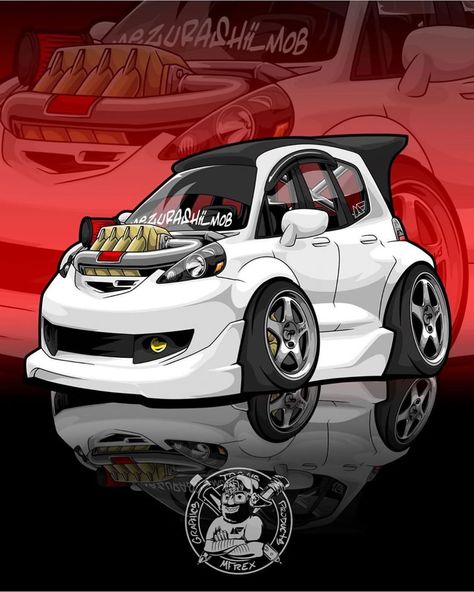 Honda Jazz Ge8 Jdm, Honda Jazz Sport, Jazz Gk, Honda Fit Jazz, Jdm Honda, Jdm Wallpaper, Cool Car Pictures, Honda Jazz, Car Mods