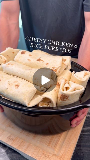 Best Reheatable Meals, Freezer Burritos Chicken, Meal Prep Frozen Burritos, Meal Prep Burritos Freezer Cooking, High Protein Breakfast Burrito Freezer, The Meal Prep King, Meal Prep Burritos, Frozen Cheesy Chicken And Rice Burritos, Chicken And Rice Meal Prep