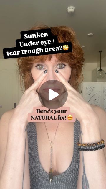 Your Age Better Guide 🔥😍 on Instagram: "Sunken eyes🫣? Here’s your FREE fix! Comment ✨FILL✨ to get my undereye tear trough-filling Face HIIT Eye  Rescue Session! 😍 You can keep this video workout and myofascial release forever - I’ll send it to your messages here now💌

#womenover40 #nonsurgicalfacelift #faceworkout #naturalskin #women #eyecare" Tear Trough Remedy Natural, Sunken Eyes Remedy, Sunken Eyes Makeup, Facial Excercise, Face Massage Anti Aging, Facial Exercise, Sunken Eyes, Eye Massage, Tear Trough