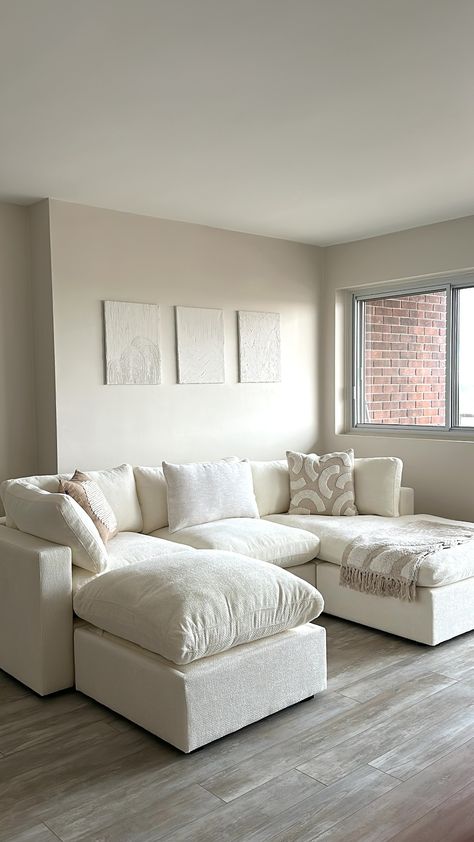 Cozey Cozey Ciello Couch, Couches Living Room Comfy, Sofa Aesthetic, Minimalist Apartment Decor, Apartment Goals, First Apartment Decorating, Dream Apartment Decor, Living Room Sofa Design, Comfortable Furniture