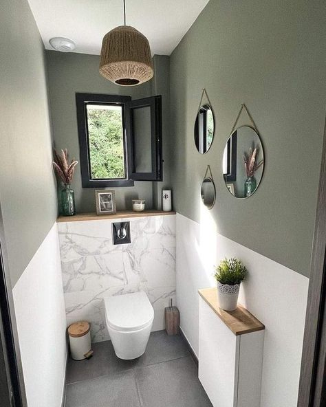 Small Downstairs Toilet, Toilet Room Decor, Bilik Air, Small Toilet Room, Downstairs Toilet, Toilet Room, Small Toilet, Bathroom Design Decor, Toilet Design