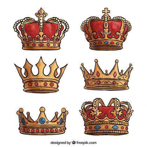 Hand-drawn selection of luxury crowns Free Vector | Free Vector #Freepik #vector #freegold #freehand #freecrown #freehand-drawn Queen Drawing Reference, Cristo Re, King Crown Drawing, Mothers Day Gifts From Kids, Crown Painting, King Drawing, Crown Illustration, Queen Drawing, Crown Drawing