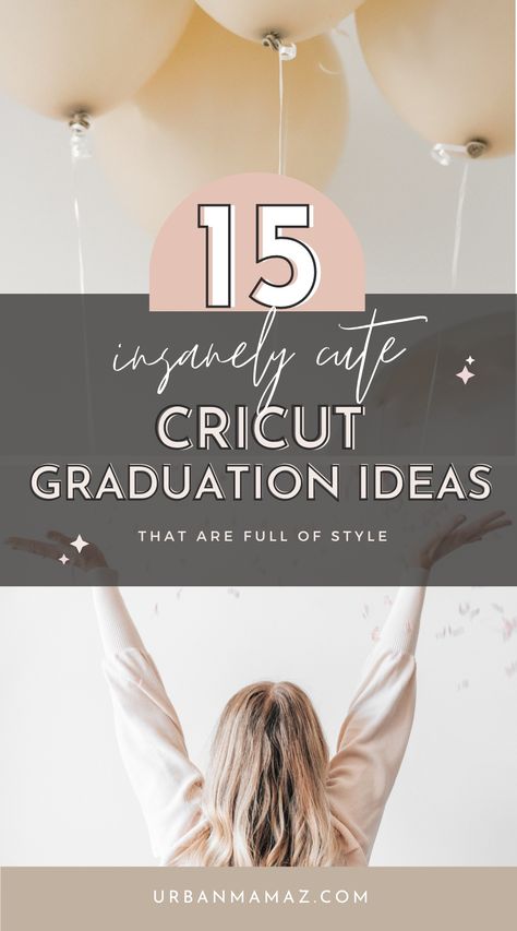 Cricut Graduation Ideas Graduation Decorations Cricut, Graduation Party Cricut Ideas, Circuit Graduation Projects, Graduation Crafts High School, Graduation Cricut Projects, Cricut Graduation Decorations, Cricut Graduation Gifts, College Graduation Gift Ideas For Her, Graduation Favor Ideas